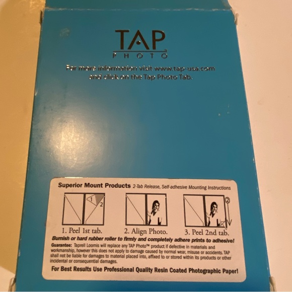 TAP Superior Mount photo album, black leather, self adhesive, hold 10 pics 4”x6” - Picture 3 of 5